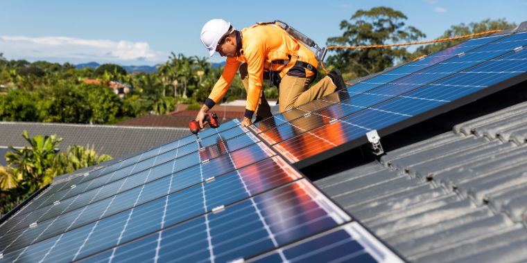 residential solar panel installation Preston